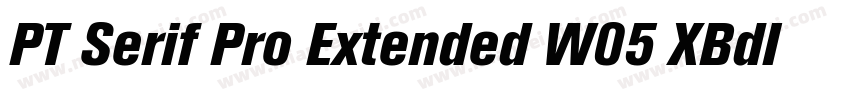 PT Serif Pro Extended W05 XBdIt字体转换